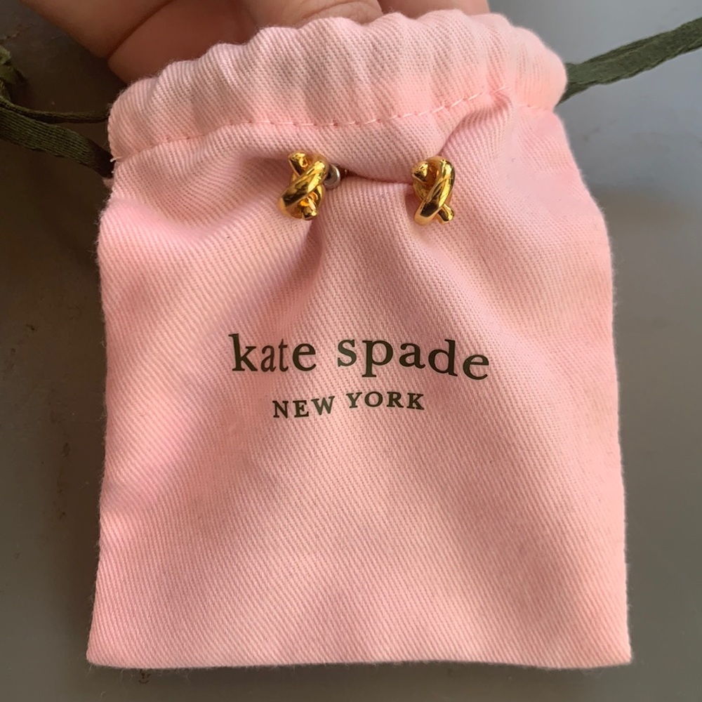 Kate Spade Gold Knot Stud Earrings